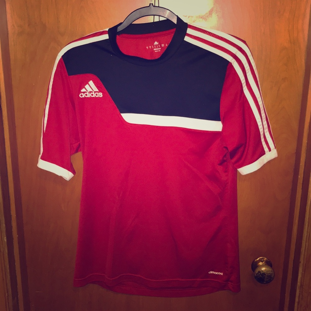 Adidas Red Soccer training shirt